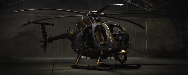 Black & Gold skin on the MH-6