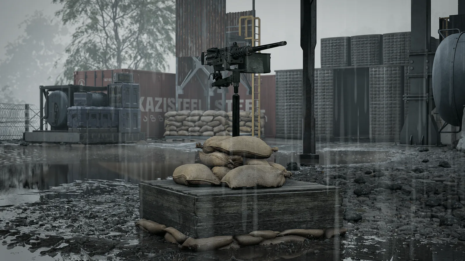 MG Nest, a manned M2 Browning emplacement