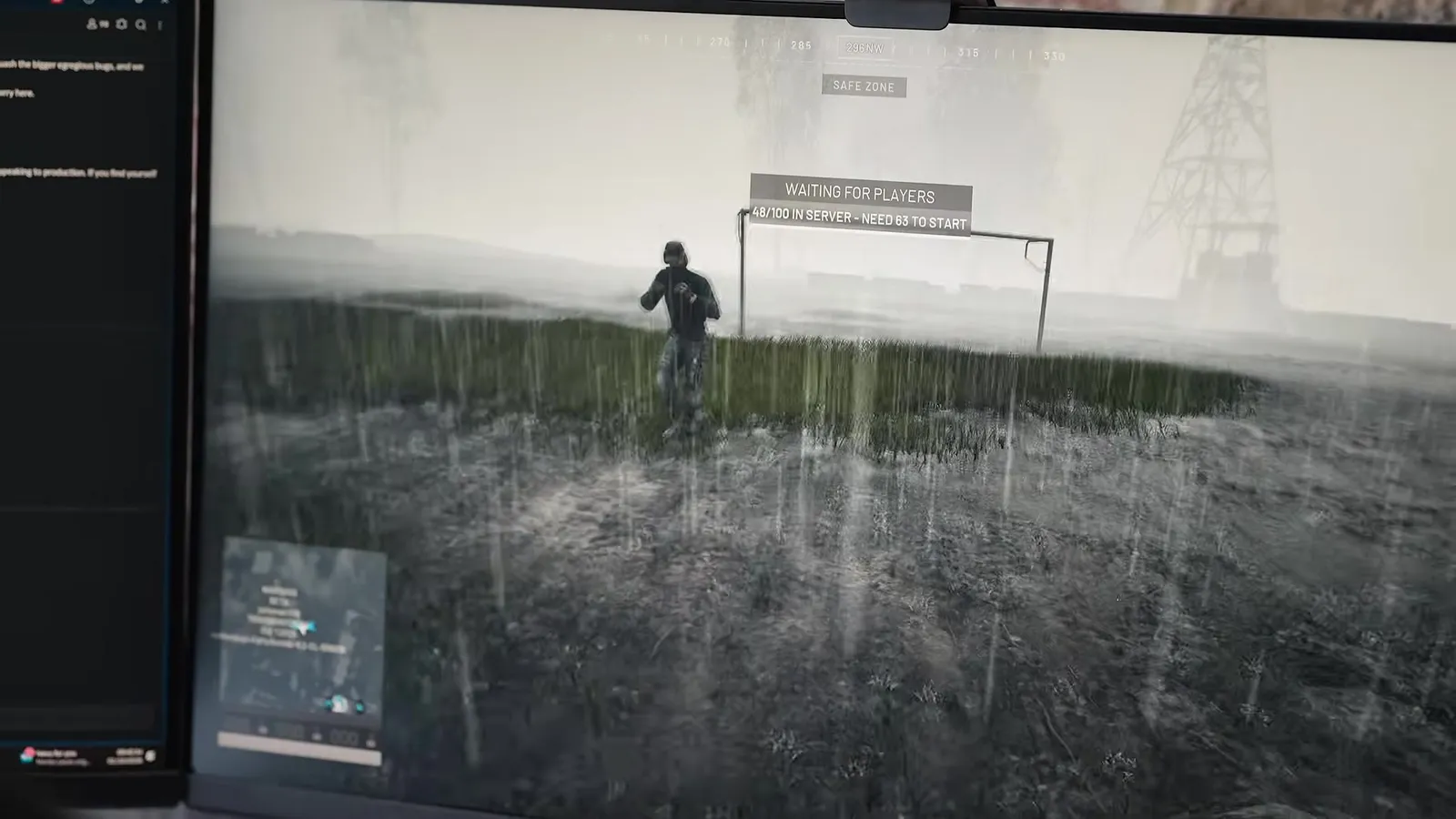 Pruebas de lluvia en una build de desarrollo de WARDOGS
